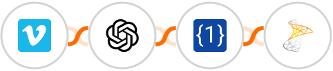 Vimeo + OpenAI Whisper + OneSimpleApi + Sharepoint Integration