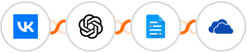 Vk.com + OpenAI Whisper + Documint + OneDrive Integration