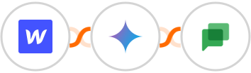 Webflow + Gemini AI + Google Chat Integration
