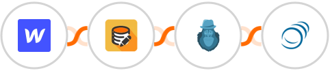 Webflow (Legacy) + Data Modifier + Bouncer + PipelineCRM Integration