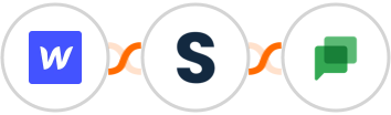 Webflow + Shopia + Google Chat Integration