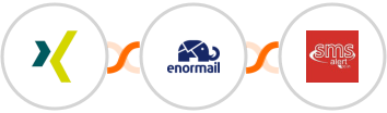 XING Events + Enormail + SMS Alert Integration