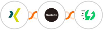XING Events + Flodesk + AiSensy Integration