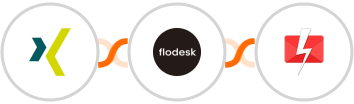 XING Events + Flodesk + Fast2SMS Integration