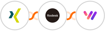XING Events + Flodesk + Whapi.Cloud Integration