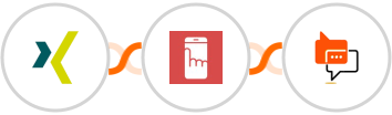 XING Events + Myphoner + SMS Online Live Support Integration