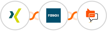 XING Events + rasa.io + SMS Online Live Support Integration