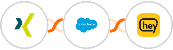 XING Events + Salesforce Marketing Cloud + Heymarket SMS Integration