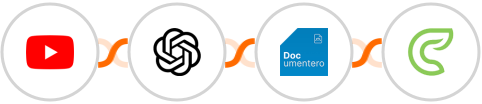 YouTube + OpenAI Whisper + Documentero + Clinked Integration
