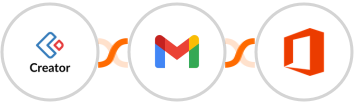 Zoho Creator + Gmail + Microsoft Office 365 Integration