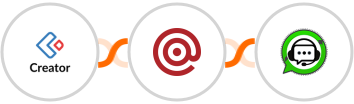 Zoho Creator + Mailgun + WhatsGrow Integration