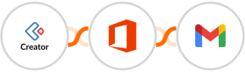 Zoho Creator + Microsoft Office 365 + Gmail Integration