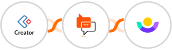 Zoho Creator + SMS Online Live Support + Customer.io Integration