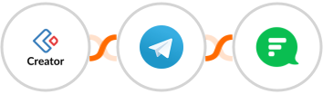 Zoho Creator + Telegram + Flock Integration