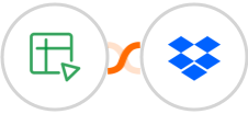 Zoho Sheet + Dropbox Integration