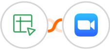 Zoho Sheet + Zoom Integration