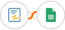Zoho Sign + Google Sheets Integration