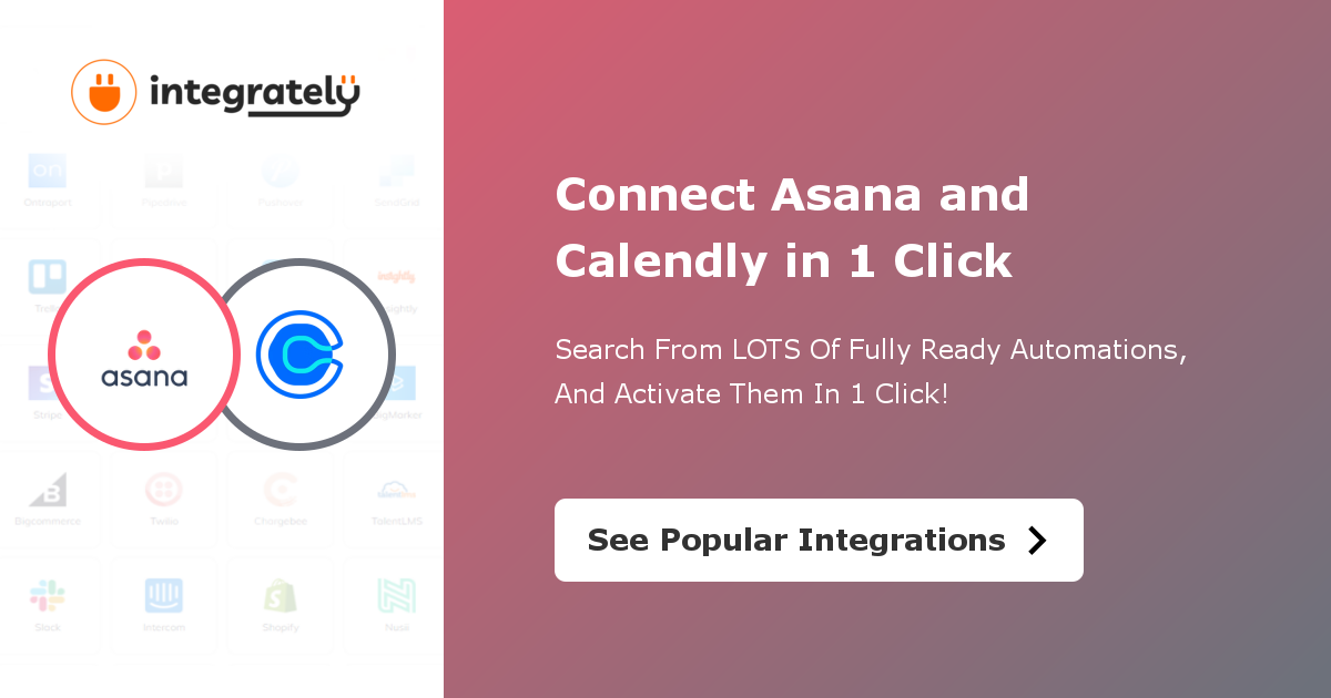 How to integrate Asana & Calendly 1 click ️ integration