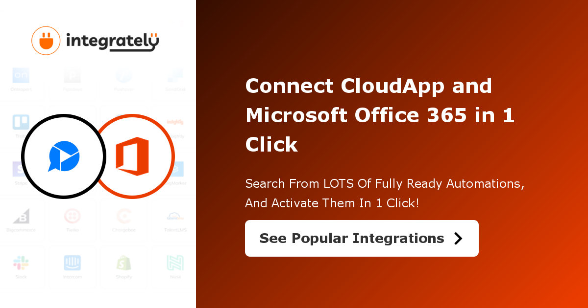 How to integrate CloudApp & Microsoft Office 365 | 1 click ▷️ integration