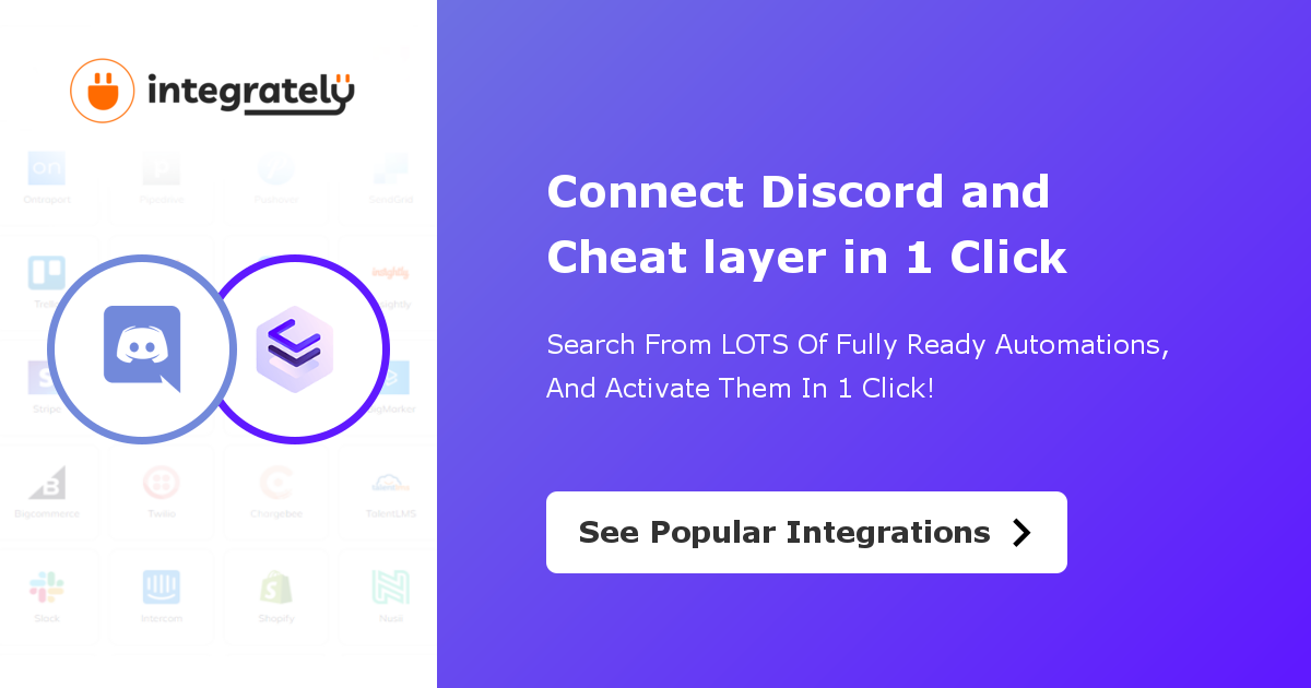 How To Integrate Discord Cheat Layer 1 Click Integration