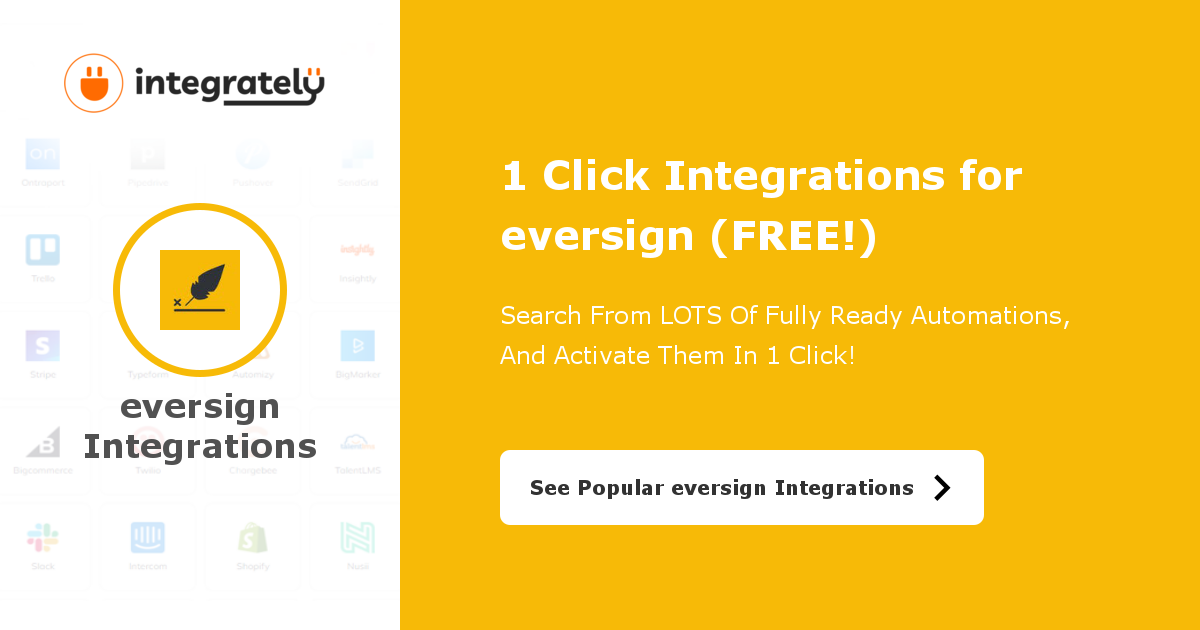 eversign Integrations 245 ReadyToActivate ️ Integrations