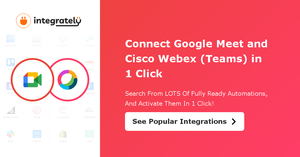 How to integrate Google Meet & Cisco ex (Teams) 1 click ️ integration