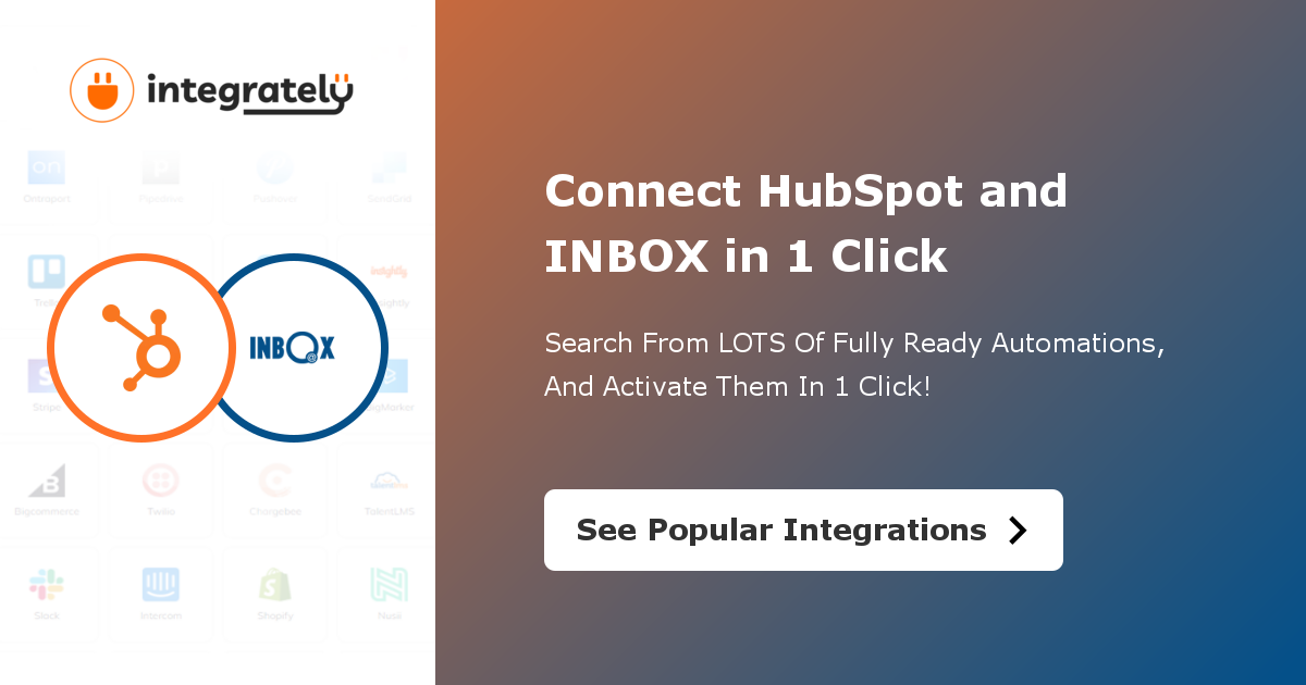 HubSpot INBOX Integration 5 Integrations ️