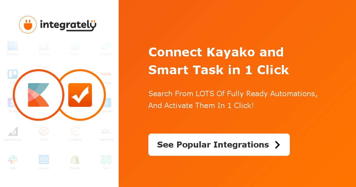 How to integrate Kayako & Smart Task 1 click ️ integration