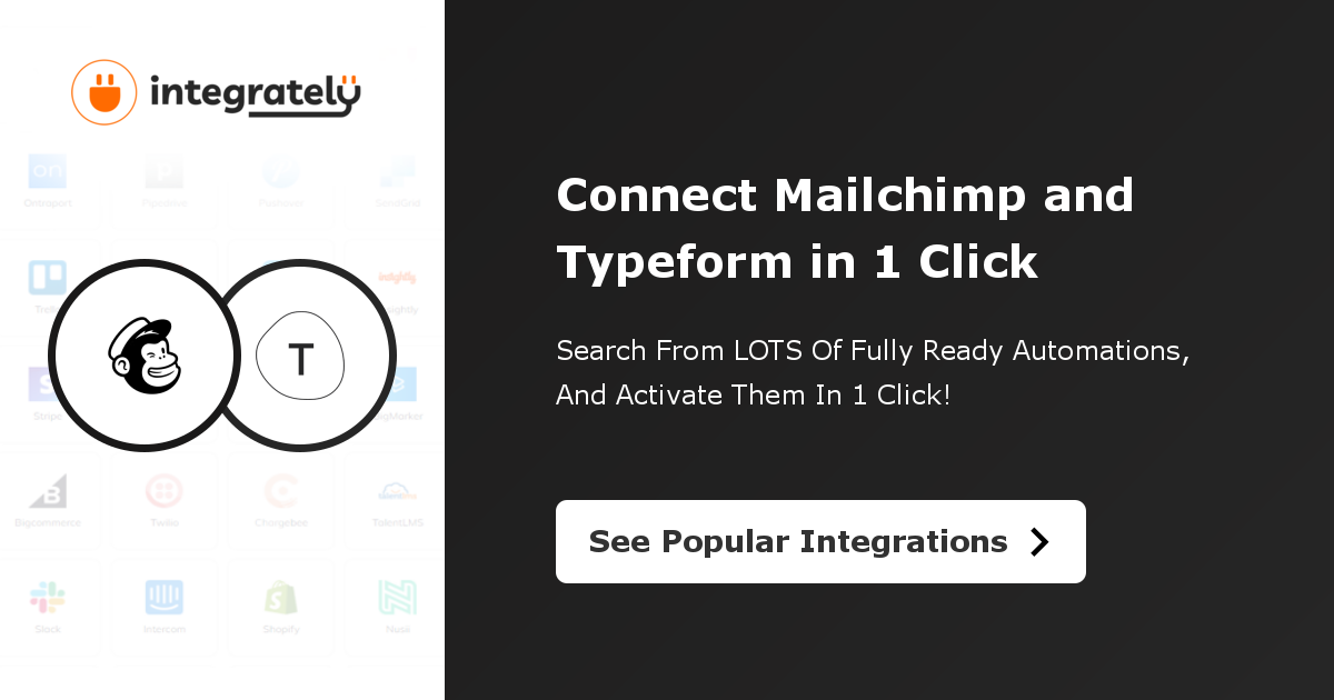 Typeform Integration with Mailchimp, Connect Typeform to Mailchimp