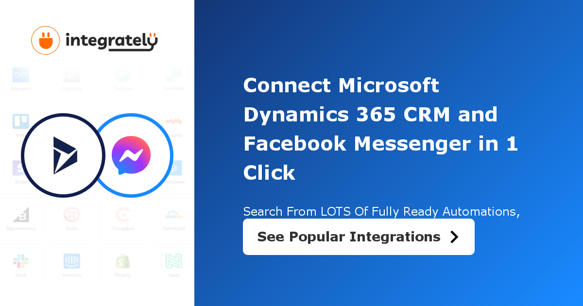 How to integrate Microsoft Dynamics 365 CRM & Facebook Messenger | 1 ...