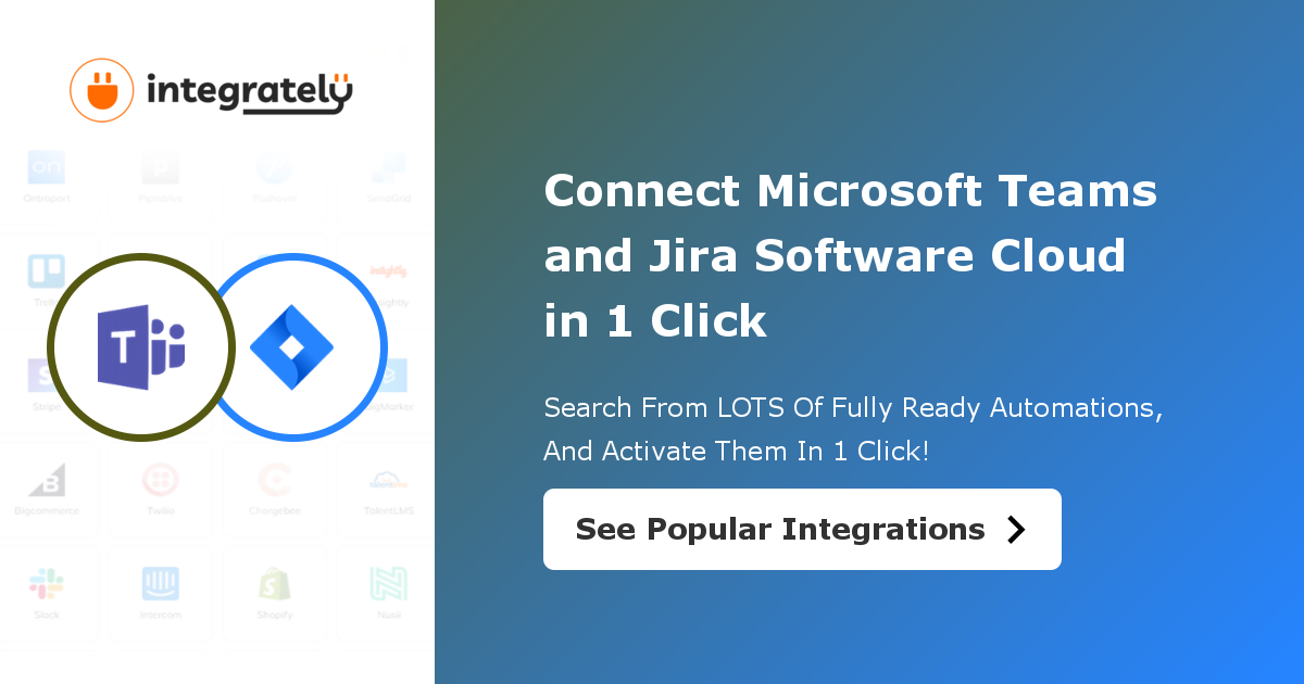 How To Integrate Microsoft Teams And Jira Software Cloud 1 Click ️ Integration 7300