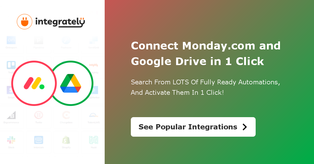 How to integrate & Google Drive 1 click ️ integration