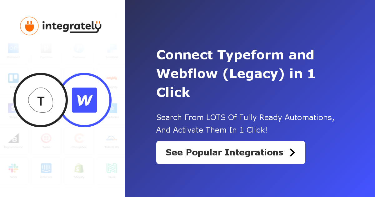 Typeform & Webflow Integration - Webflow Apps