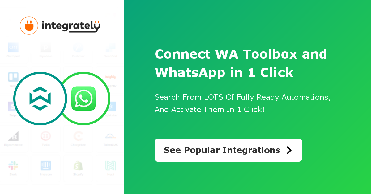 How To Integrate Wa Toolbox & Whatsapp | 1 Click ▷️ Integration