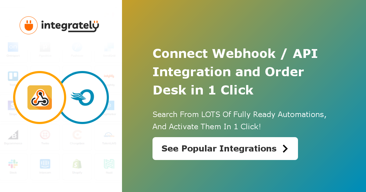 Integration - Order Desk Help Site